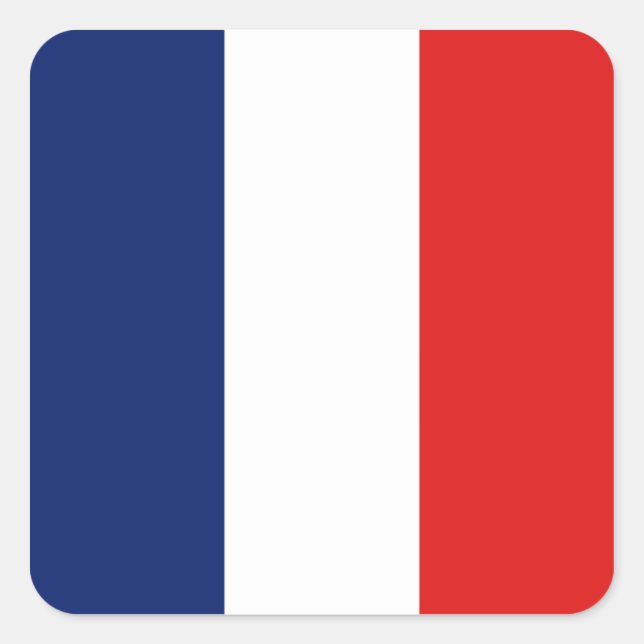 Sticker à drapeau français (Devant)
