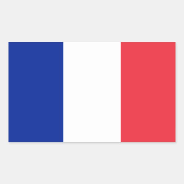 Sticker à drapeau français (Devant)