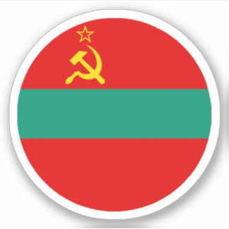 Sticker à drapeau Pridnestrovie / Transnistria