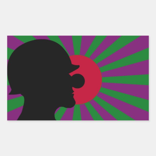 Sticker à drapeau solaire ascendant Clownsec (Devant)