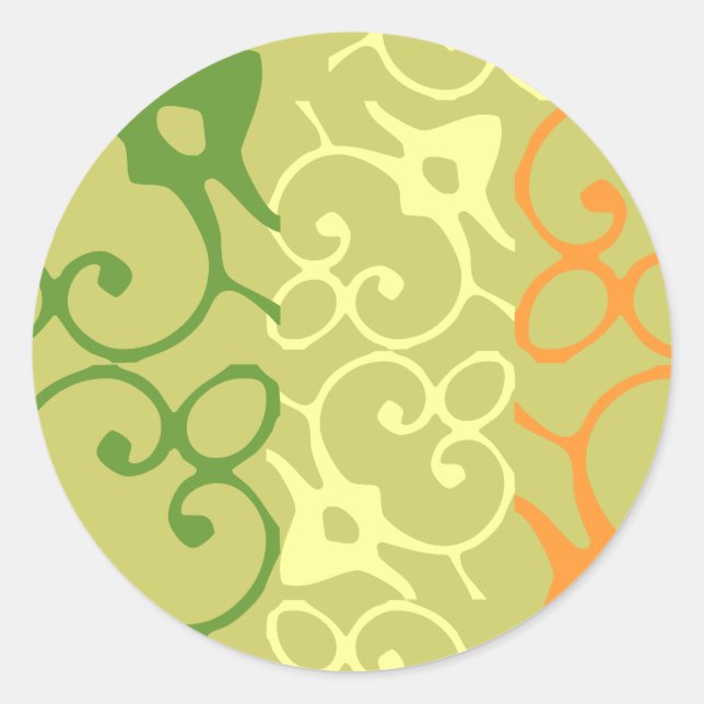 Sticker à enveloppe verte orange blanche irlandais (Devant)