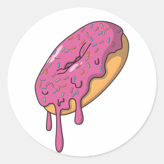 Sticker à goutte de Donut