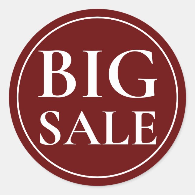 Sticker à grande vente (Devant)