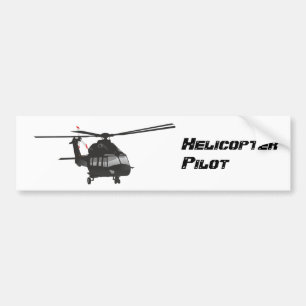 Sticker à hélicoptère noir