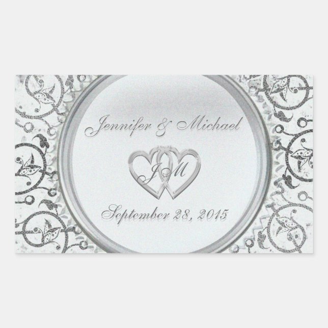 Sticker à huile d'argent personnalisable (Devant)