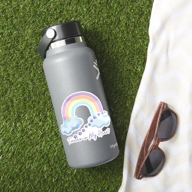 Sticker À jamais dans mon cœur Mémorial des animaux de com (HydroFlask Insitu)