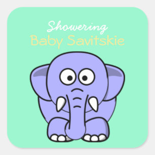 Sticker à jarre Mason pour bébé à douche - Jaune v