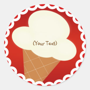 Sticker à la crème glacée