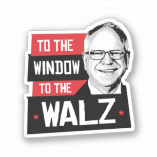 Sticker À la fenêtre du walz