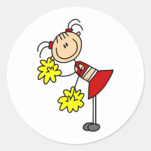 Sticker à la figure pour fille en peluche