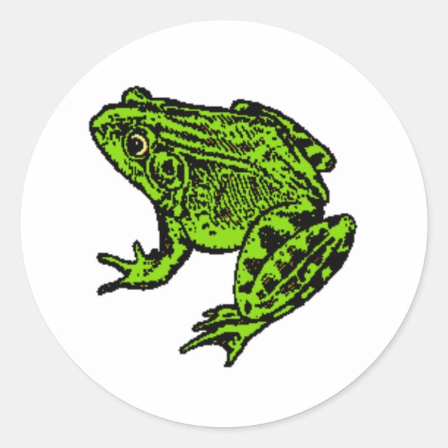 Sticker à la grenouille (Devant)