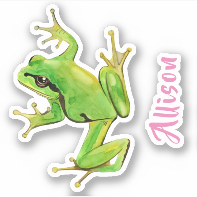 Sticker à la grenouille (Devant)
