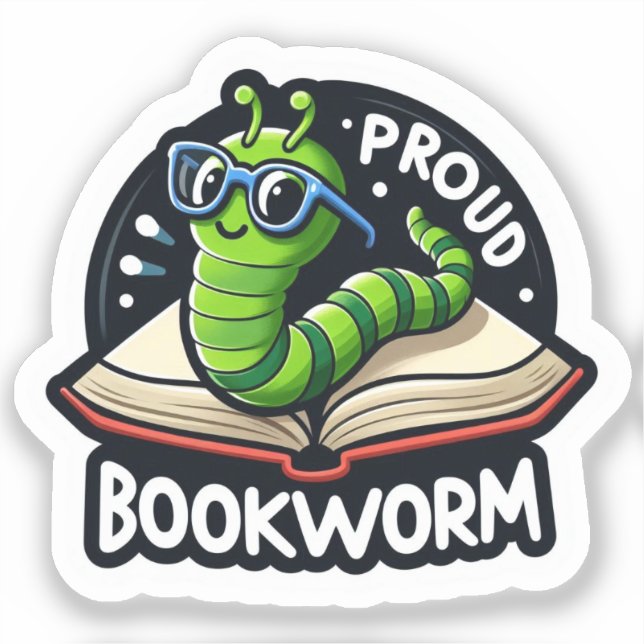 Sticker à lecture mignon pour Book Lover (Recto)