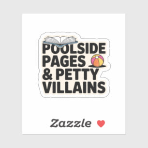 Sticker À l'ère livresque de mes vilains étés de lecture
