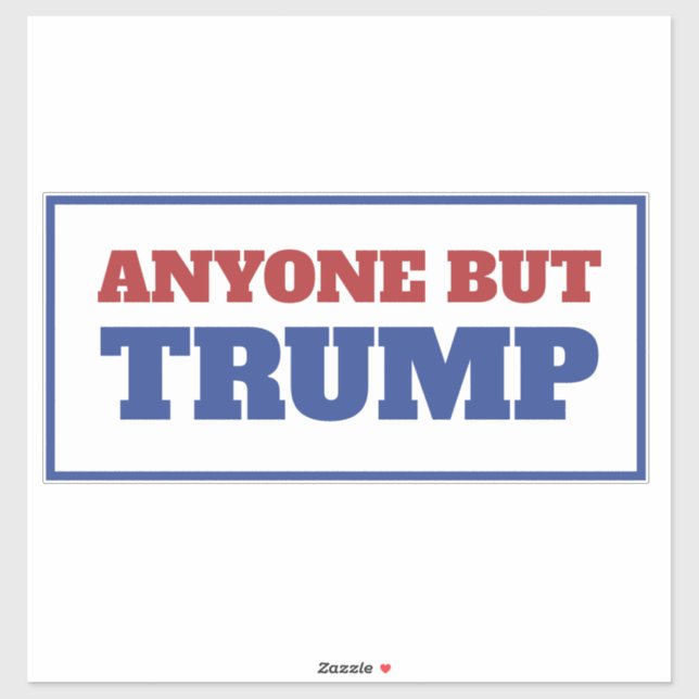 Sticker À l'exception de Trump America Election (Feuille)
