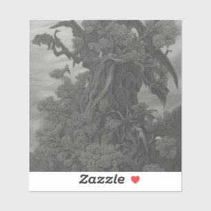 Sticker A l'extrémité du grand jardin sauvage