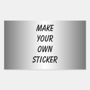 Sticker à look argenté