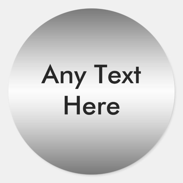 Sticker à look métallique lisse (Devant)