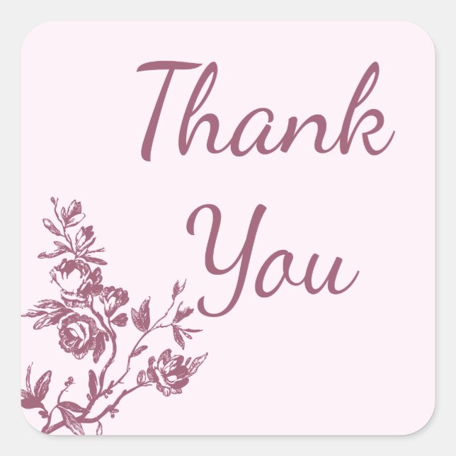 Sticker à Mariage rose Rose vintage / Sceau (Devant)