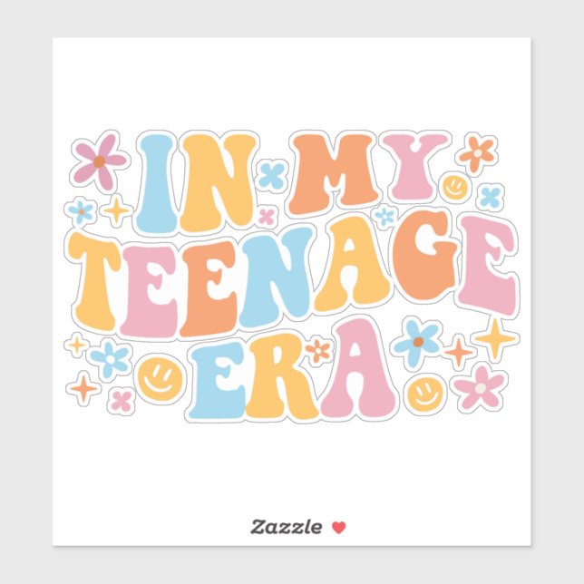 Sticker À Mon Ère Adolescent I (Feuille)