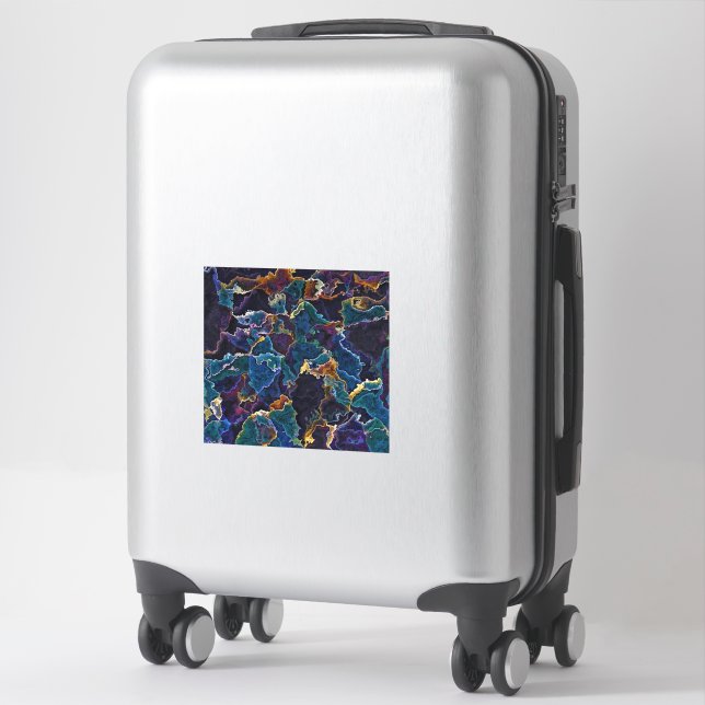 Sticker à nappes d'huile (Sur valise)