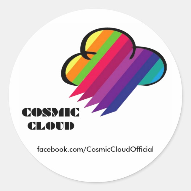Sticker à nuages cosmiques (Devant)