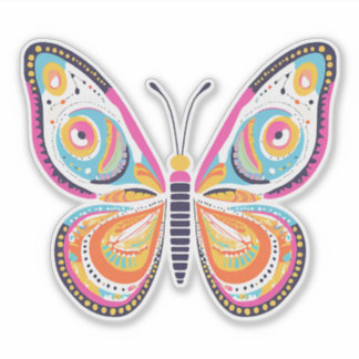 Sticker à papillon