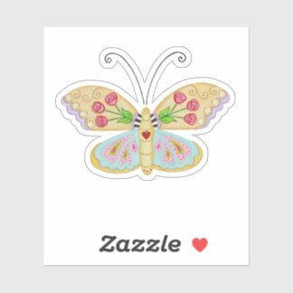 Sticker à papillon coupé personnalisé #4