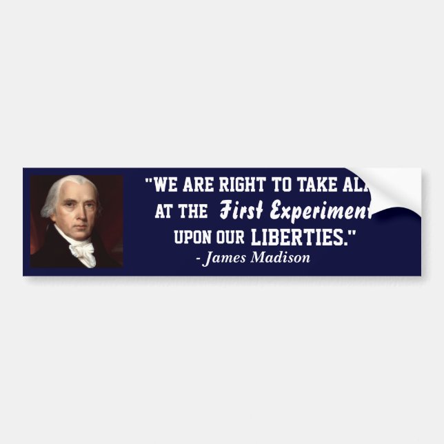 Sticker à pare-chocs de la marine James Madison -  (Devant)