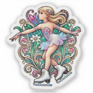 Sticker à patinage artistique