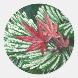 Sticker à pin neigeux