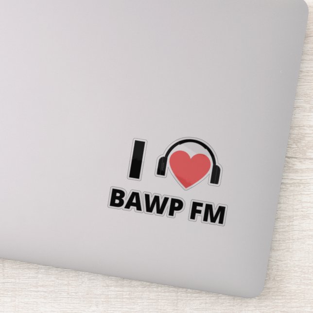 Sticker à platine RADIO BAWP (Détail)