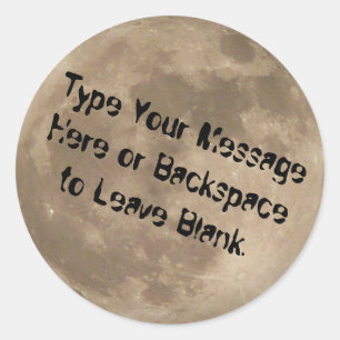 Sticker à Pleine lune personnalisée Stickers à lun