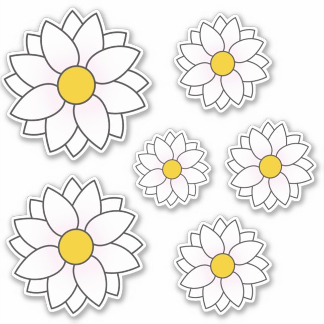 Sticker à plusieurs tailles de la taille de la bai (Devant)