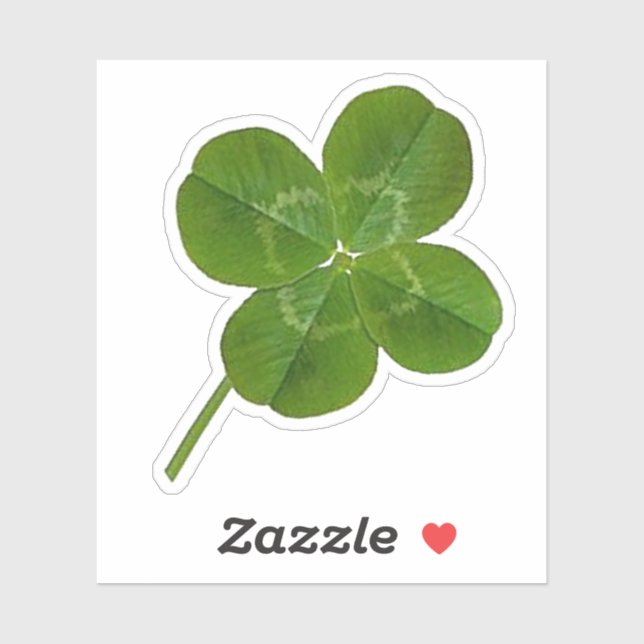 Sticker à quatre feuilles Lucky (Feuille)