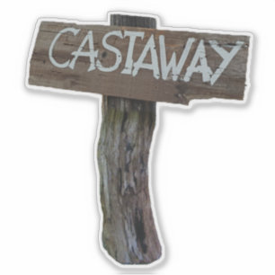 Sticker à signes castaway