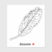 Sticker à simple feuille