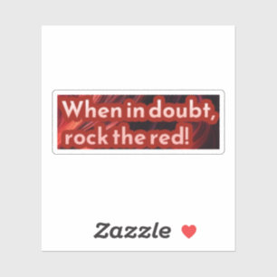 Sticker à tête rouge 4