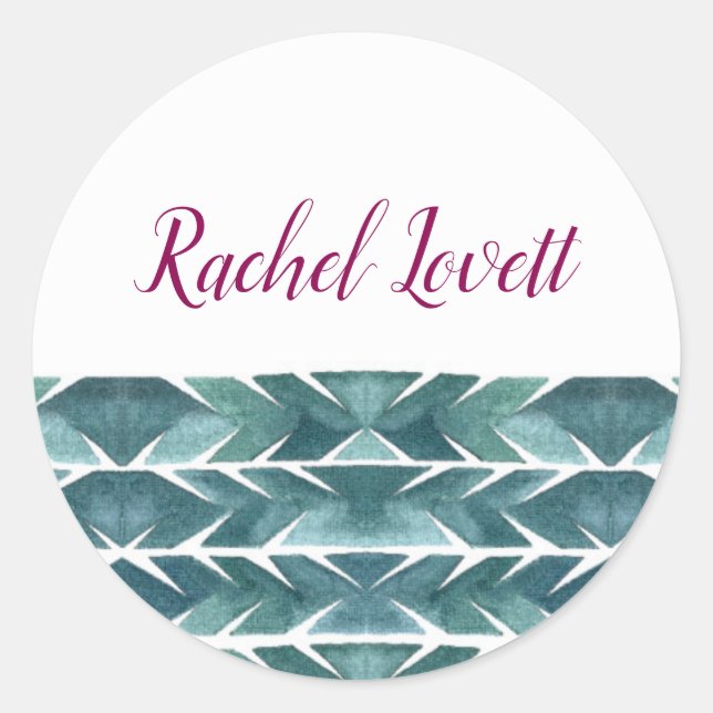 Sticker à texture cactus vert (Devant)