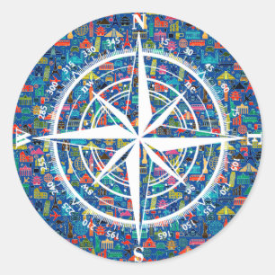 Sticker à thème de voyage