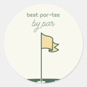 Sticker à thème par thème d'anniversaire de golf