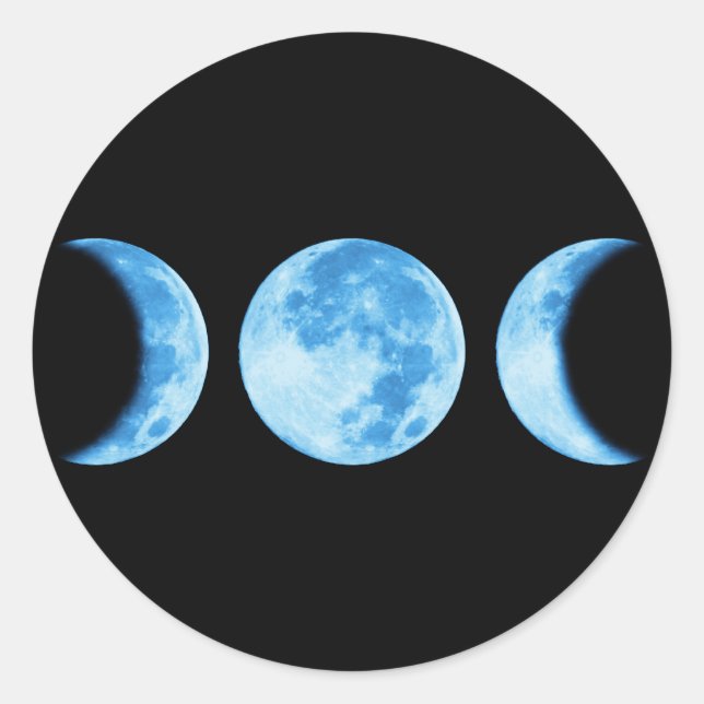Sticker à trois phases de lune (Devant)