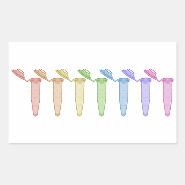 Sticker à tube de centrifugeuse arc-en-ciel (Devant)