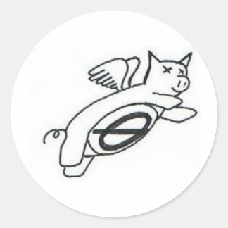 Sticker à vol de porcs