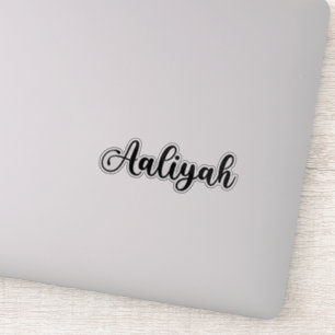 Sticker Aaliyah Nom - Calligraphie manuscrite