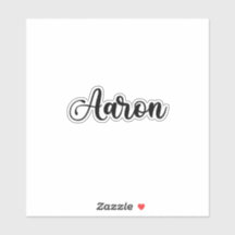 Aaron Name - Calligraphie manuscrite