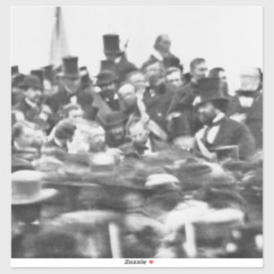 Sticker Abe Lincoln Gettysburg Adresse : Fin de la guerre