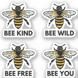 Sticker Abee Libre Sauvage Type Vous Bumblebee Illustré