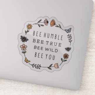 Sticker Abeille Humble, Abeille Vraie, Abeille Sauvée, Abe