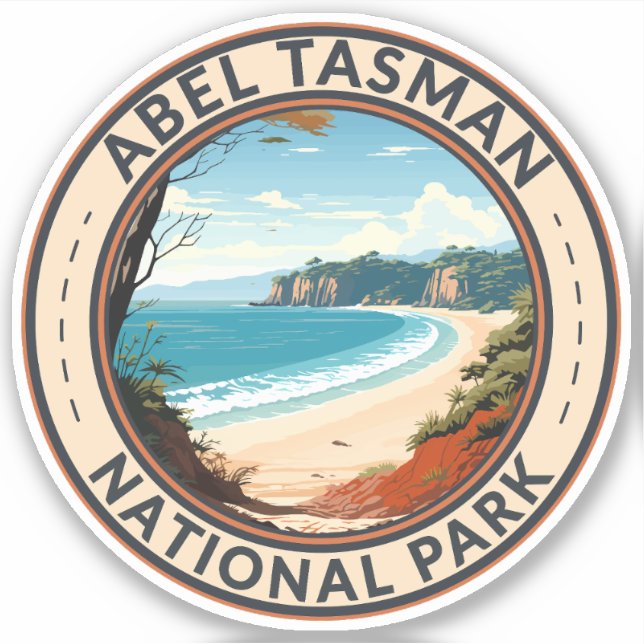 Sticker Abel Tasman National Park Nouvelle-Zélande Travel  (Devant)